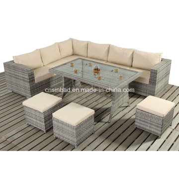 Top Selling Item / Outdoor Tisch Sofa Set mit PE Rattan / SGS (404-3)